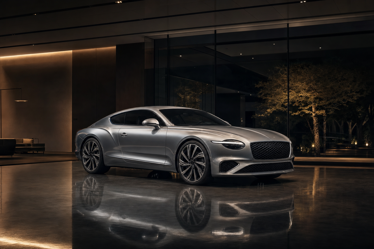 Luxury grand tourer in the L1 Motoring showroom