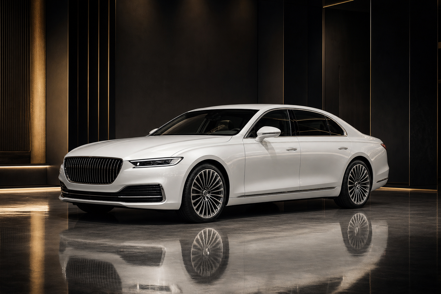 Pearl White Executive Sedan