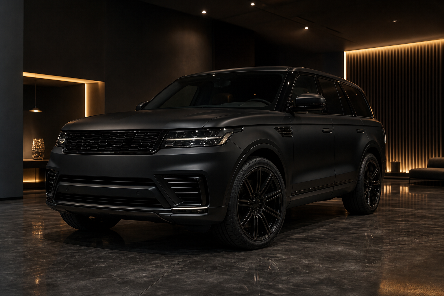Matte Black Luxury SUV